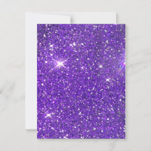 Trendig Lila Sparkling Glitter Glitz Inbjudningar