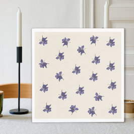 Trendig Lilac Lila Blommigt Napkins Pappersservett