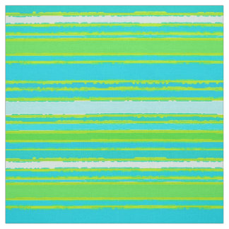 Trendig Lime Green Aqua Turquise Rand Mönster Tyg