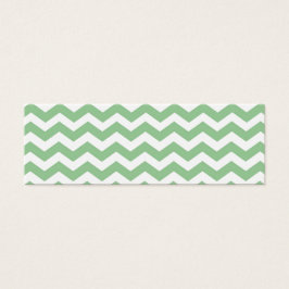Trendig lime green chevron zigzag mönster, klassis litet visitkort