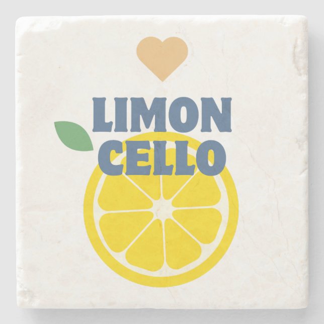 Trendig Limoncello Lemon Liquor Stenunderlägg (Framsidan)