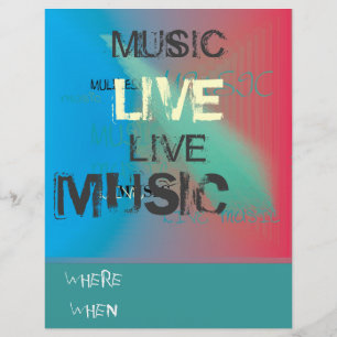 Trendig Live Music Flyer for Events