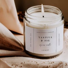 Trendig ljusprodukt Etikett Klistermärke Företagse