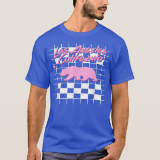 Trendig Los Angeles California Retro Checkered Bea T Shirt