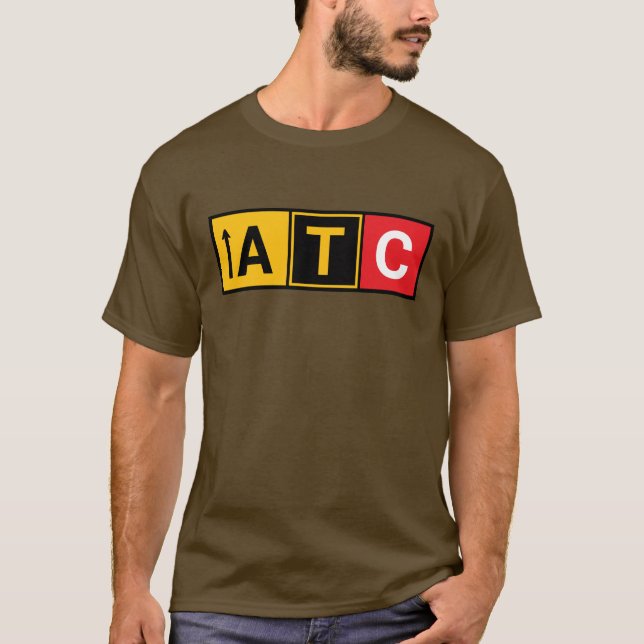 Trendig Luft Traffic Control T-Shirt från banan (Framsida)