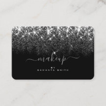 Trendig Luminous Silver Glitter Stars Makeup Artis