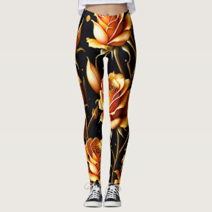 Trendig Luxury Big Guld Ro Collection Leggings