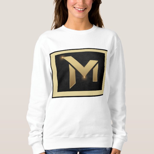 Trendig Luxury Brev sweatshirt T Shirt (Framsida)