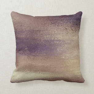 Trendig Luxury Metallic Lila Bronze Foil Kudde