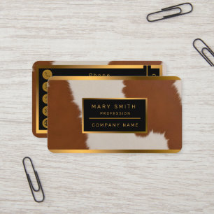 Trendig Lyx Elegant Falskt Koxläder Kollektion Visitkort