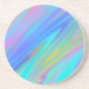 Trendig lyxblått grönt blått lila faux holoGraph Underlägg