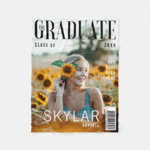 Trendig Magazine Cover Inspired Studenten Fleecefilt
