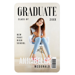 Trendig Magazine Cover Inspired Studenten Magnet
