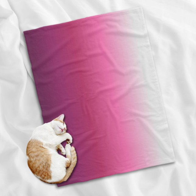 trendig magenta maroon marsala burgundy ombre fleecefilt (trendy magenta maroon marsala burgundy ombre fleece blanket)