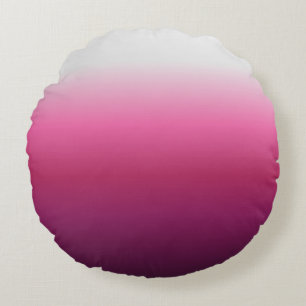 trendig magenta maroon marsala burgundy ombre rund kudde