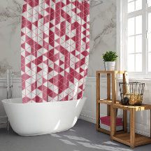 Trendig Magenta Rosa Geometric Mönster