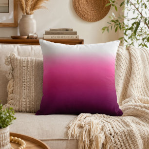 trendig magenta vinröd marsala burgunder ombré kudde