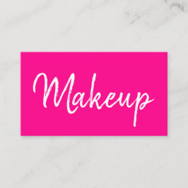 Trendig makeup artist rosa handskriven enkel salon visitkort