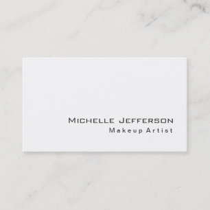 Trendig Makeup Artist White Stil Affärskort Visitkort
