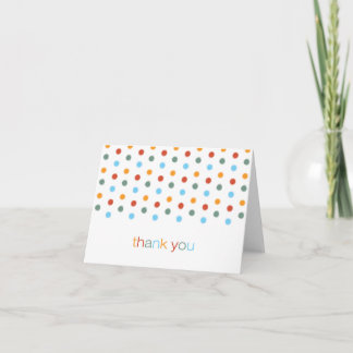 Trendig målat polka dotstackkortkort tack kort