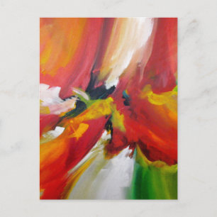 Trendig mall Modern abstrakt expressionist Vykort