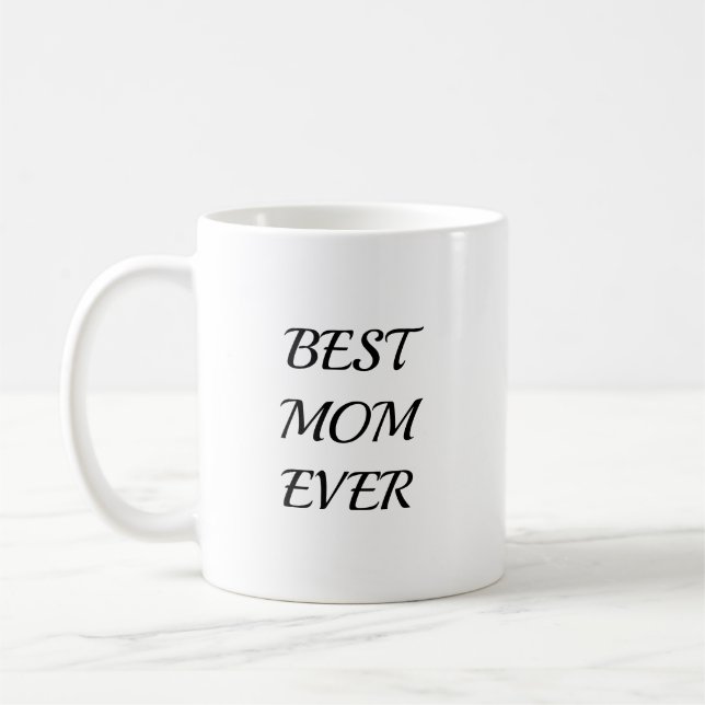 Trendig mamma Bästa mamman någonsin minnesgåva Kaffemugg (Vänster)
