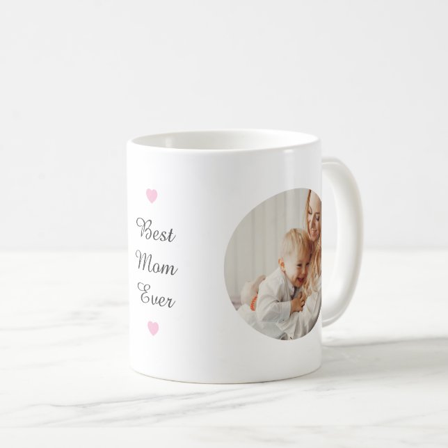 Trendig mamma Bästa mamman någonsin minnesgåva Kaffemugg (Framsida höger)