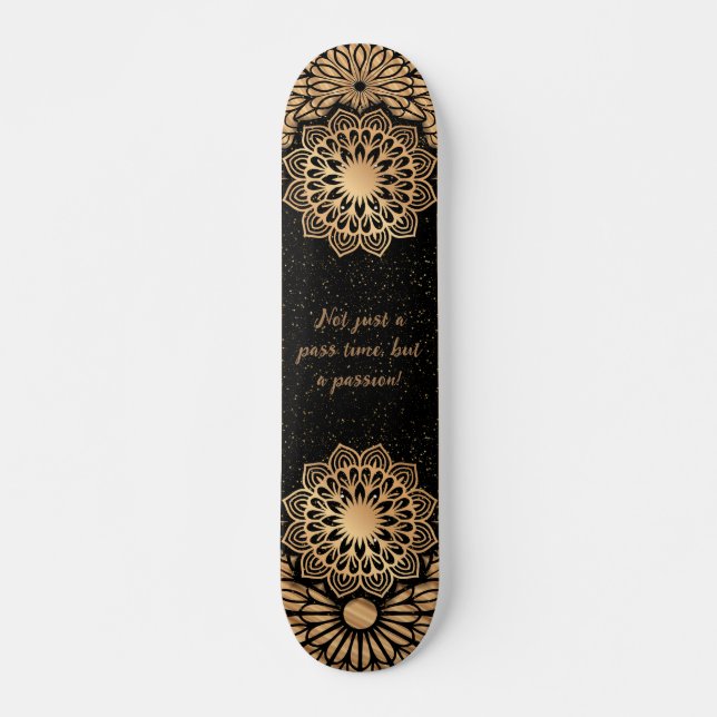 Trendig Mandala Mönster & Quote Mini Skateboard Bräda 18,5 Cm (Framsida)