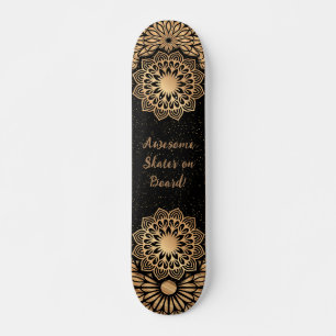 Trendig Mandala Mönster & Quote Mini Skateboard Bräda 18,5 Cm