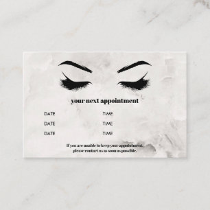 Trendig Marble Browbar Eyelash Luxury Visitkort