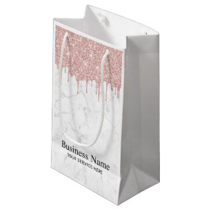 Trendig Marble Ro Guld Glitter