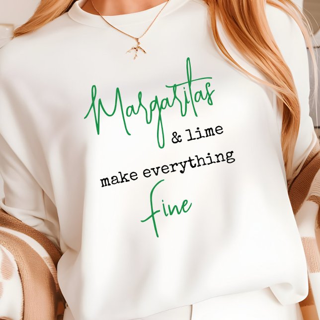 Trendig Margaritas och Lime make Allt-Bra T Shirt (Skapare uppladdad)