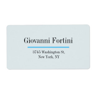 Trendig Marian Blue Plain Elegant Modern minimalis Fraktsedel