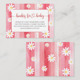 Trendig Meadow Strawberry Bokar for Baby Shower Tilläggskort