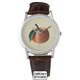 Trendig Minimal Modern Amigurumi Crochet Peach Armbandsur