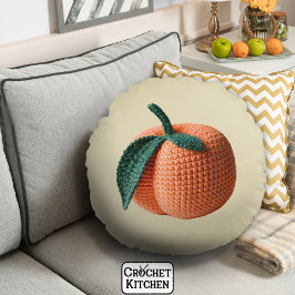 Trendig Minimal Modern Amigurumi Crochet Peach Rund Kudde