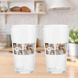 Trendig Minimalist Collage Far Photo Pappa Gift Glaskopp