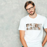 Trendig Minimalist Collage Far Photo Pappa Gift T Shirt<br><div class="desc">Tittar du ett unikt och snyggt sätt att hedra figur i far i ditt liv? Ta en titt på vårt minimalistiska kollage för trendig med en samling vackra fotografier av pappor. Med sin rena linjer och elegant-utformning är kollaget perfektens sätt att visa upp det speciella bandet mellan far och deras...</div>