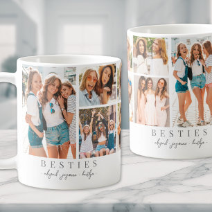 Trendig minimalistisk BFF bästa vänner foto Kaffemugg