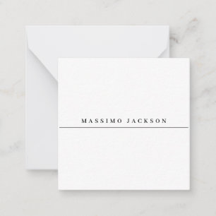 Trendig minimalistisk elegant professionell serif- anteckningskort
