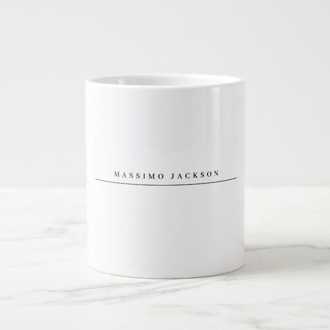 Trendig minimalistisk elegant professionell serif- jumbo mugg (Framsidan)