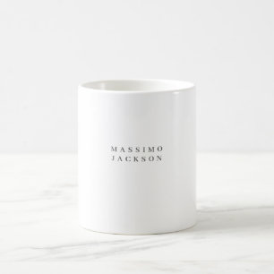 Trendig minimalistisk elegant professionell serif- kaffemugg