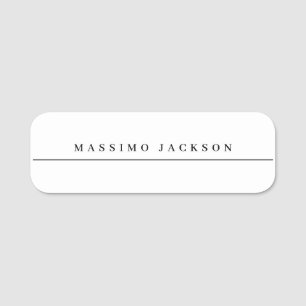 Trendig minimalistisk elegant professionell serif- namnbricka