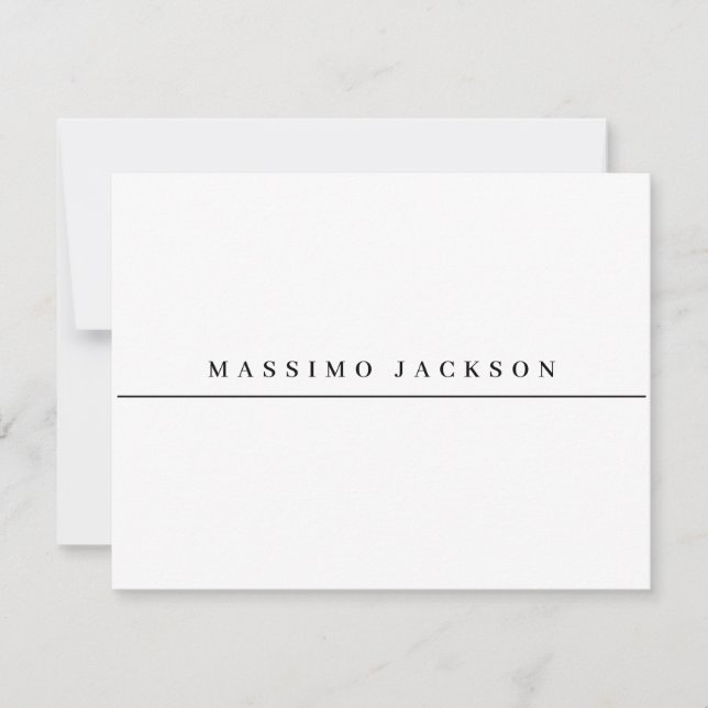 Trendig minimalistisk elegant professionell serif- OSA kort (Framsida)