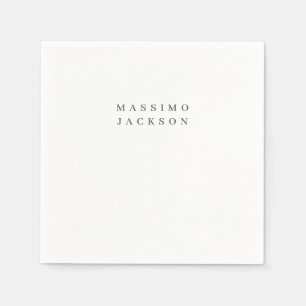 Trendig minimalistisk elegant professionell serif- pappersservett