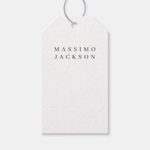 Trendig minimalistisk elegant professionell serif- presentetikett