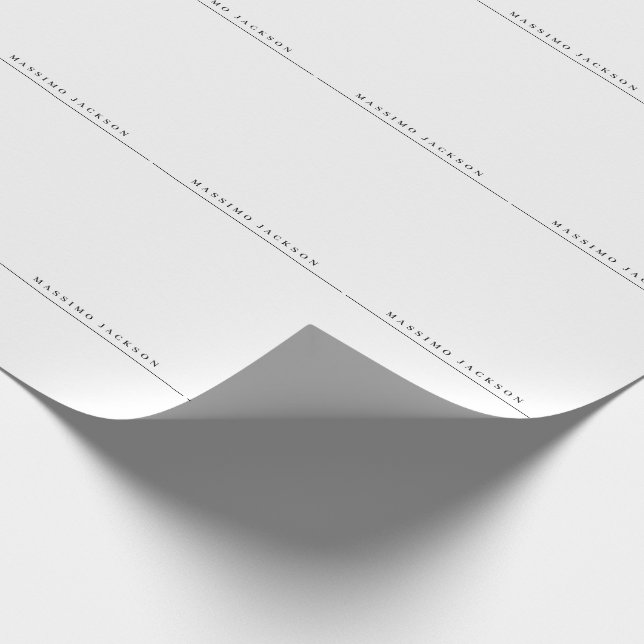 Trendig minimalistisk elegant professionell serif- presentpapper (Hörn)