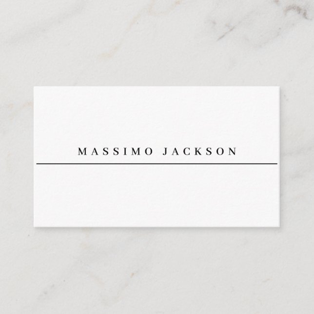 Trendig minimalistisk elegant professionell serif- tilläggskort (Framsida)