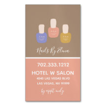 Trendig Minimalistisk färgblock Nail Salon