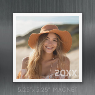 Trendig Minimalistisk Fotodesign med Årsmagnet